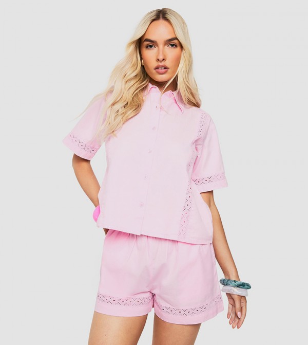 Embroidered Poplin Resort Shirt