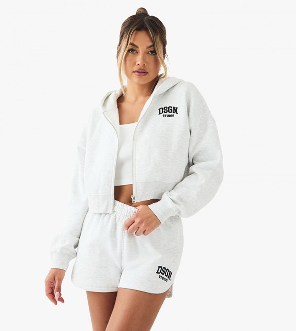Design Studio Collegiate Embroidered Shorts