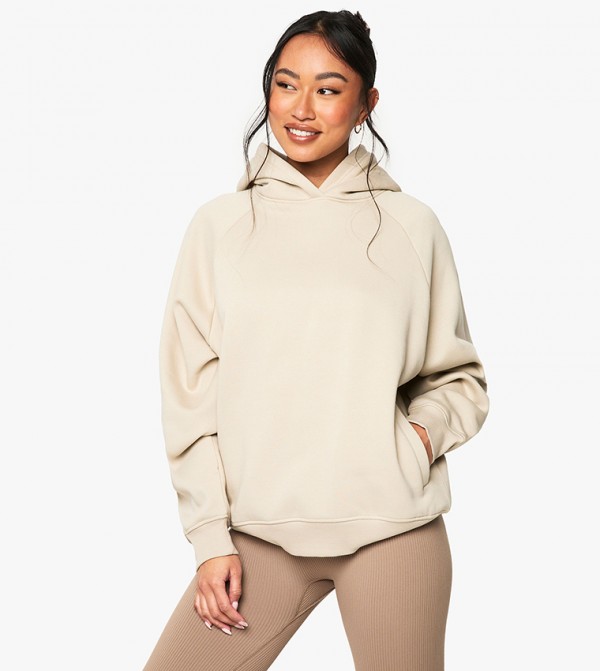 Raglan Sleeves Oversized Hoodie