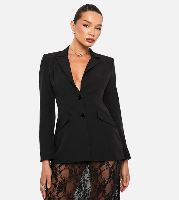Shoulder Pad Backless Blazer