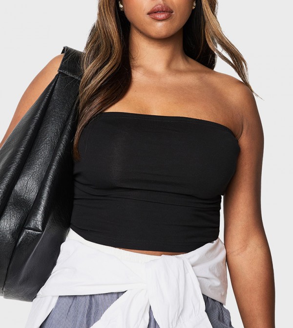 Curve Solid Bandeau Top