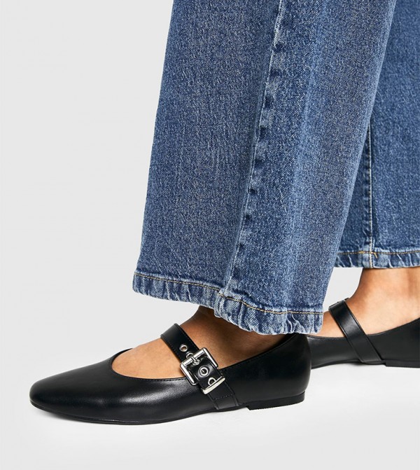 Buckle Detail Ballerina Mary Janes