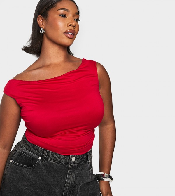 Solid Off Shoulder Bodysuit