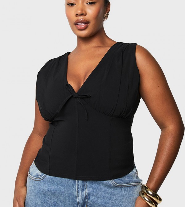 Curve Tie Detail Corset Top