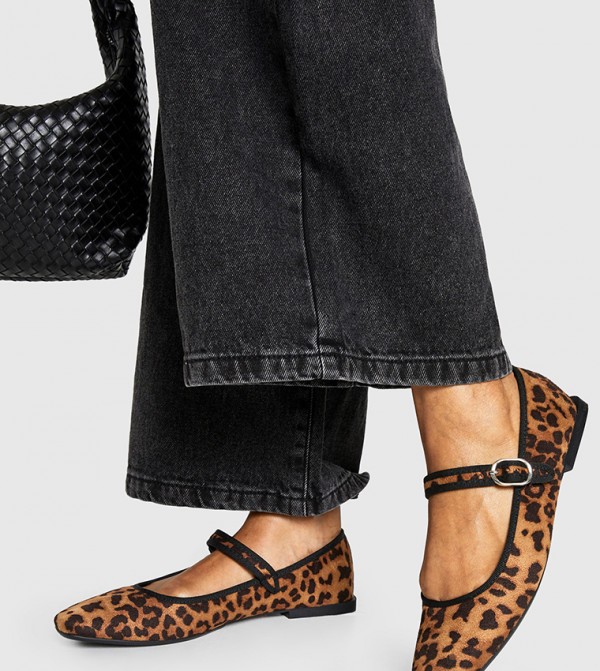 Leopard Print Mary Jane Shoes