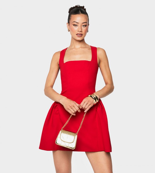 Tall Square Neck Mini Dress
