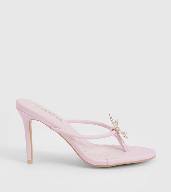Embellished Starfish Toe Post Heel Sandals