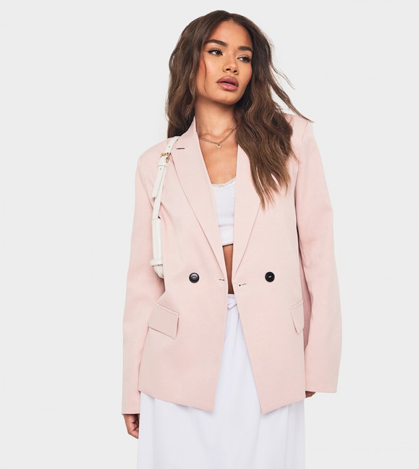 Pocket Detail Oversized Blazer