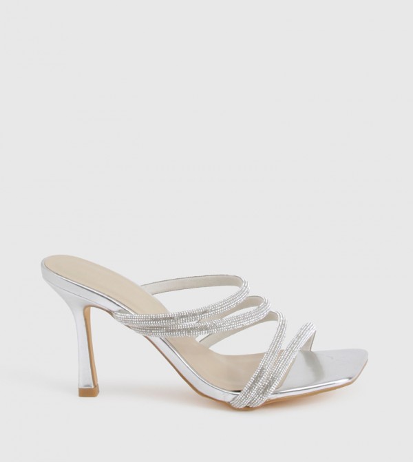 Embellished Heel Sandals