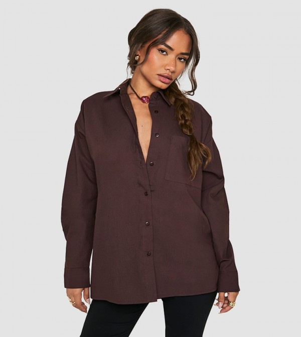 Cotton Poplin Oversized Shirt