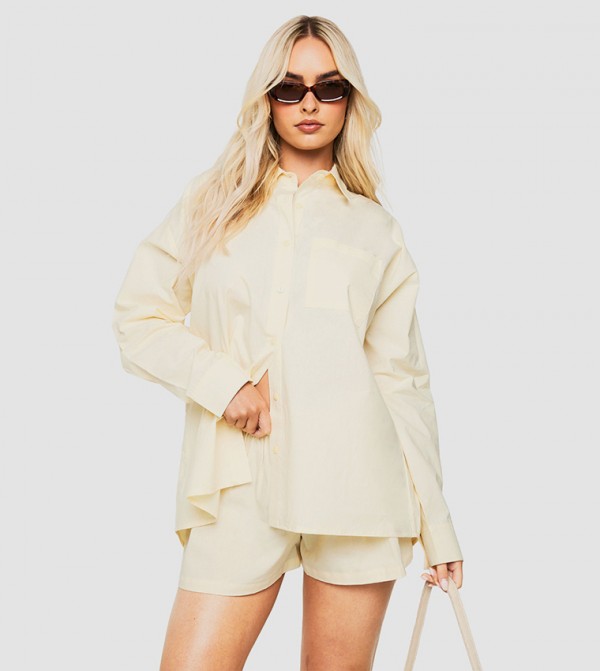 Cotton Poplin Oversized Shirt