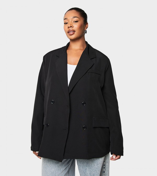 Curve Double Breasted Blazer