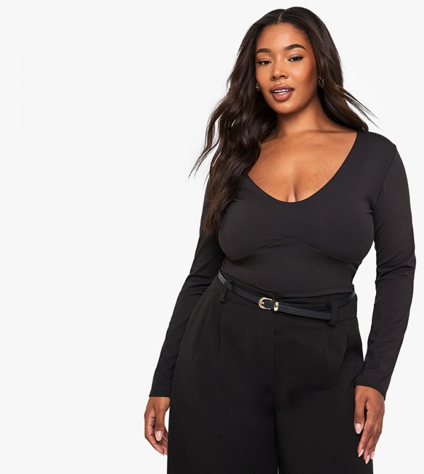 Curve Sculpt Scoop Neck Top