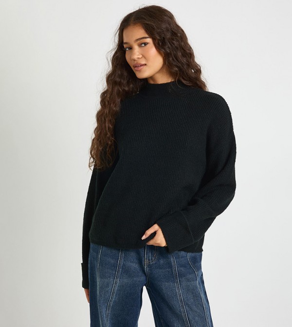 Knitted High Neck Sweater