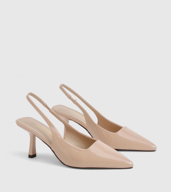 Pointed Toe Slingback Stiletto Pumps