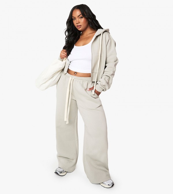 Curve Contrast Drawcord Straight Fit Sweatpants