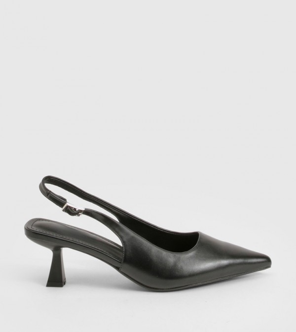 Pointed Toe Slingback Heel Pumps