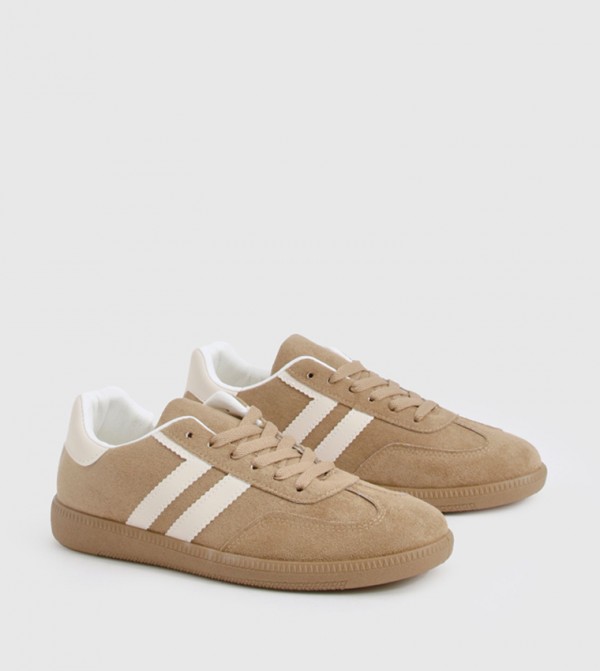 Stripe Gum Sole Lace-Up Shoes