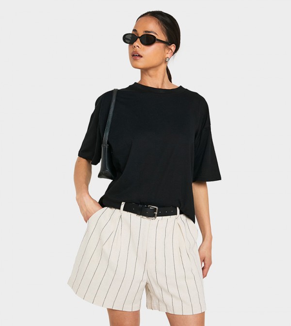 Solid Short Sleeves Oversized T-Shirt