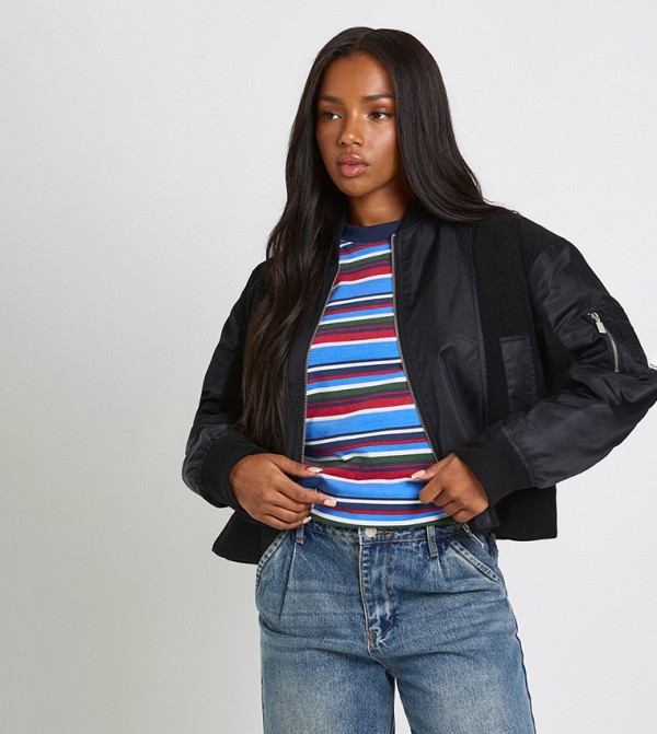 جاكيت بومبر كم طويل