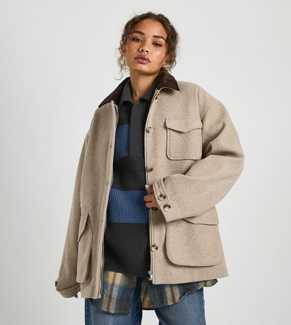 شاكيت شبه صوف 