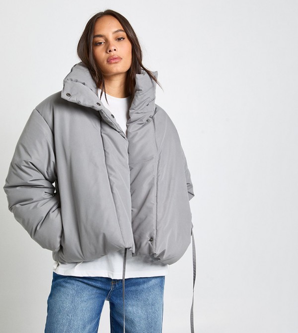 Funnel Neck Puffer Jacket