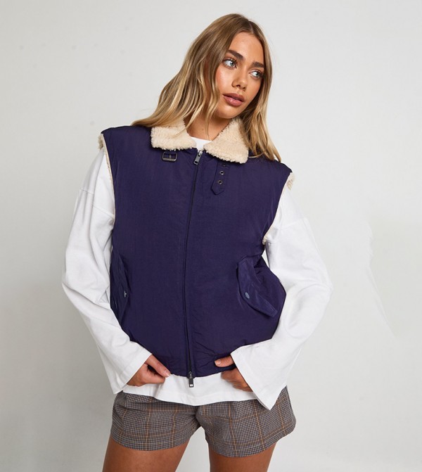 Faux Fur Lined Gilet