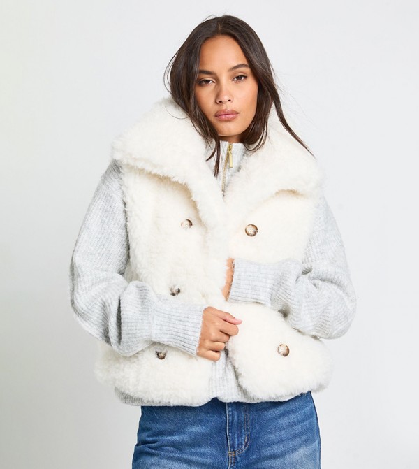 Fur Collared Gilet
