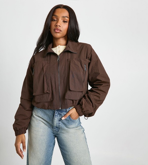 Cropped Utility Jacket