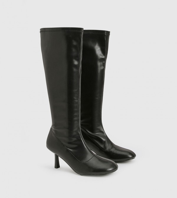 Stretch Sock Stiletto Knee High Boots