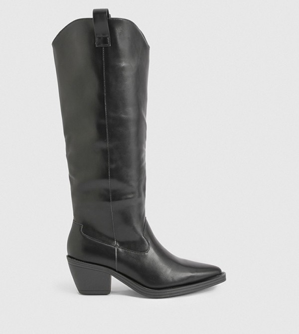 Western Cowboy Heel Boots