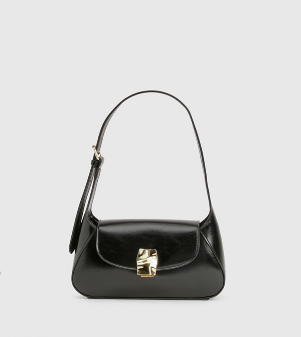 Hammered Gold Underarm Shoulder Bag