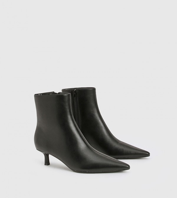 Textured Stiletto Ankle Boot