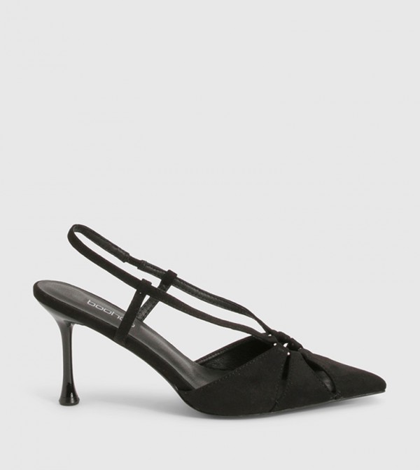 Cut-Out Ring Detail Slingback Pumps