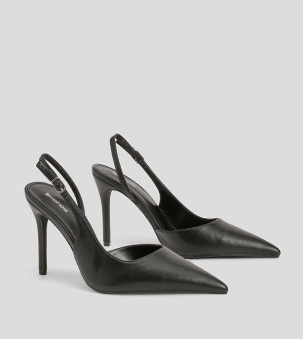 High Heeled Slingback Pumps