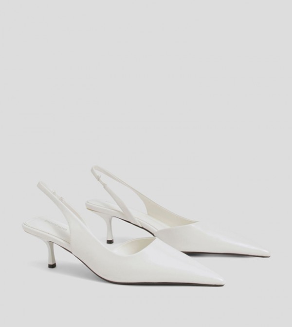 Kitten Heel Slingback Pumps