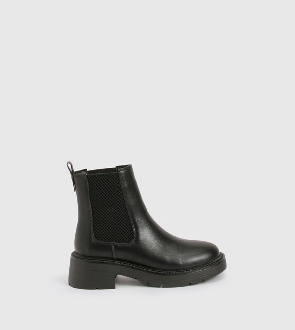 Chunky Elastic Panel Chelsea Boots