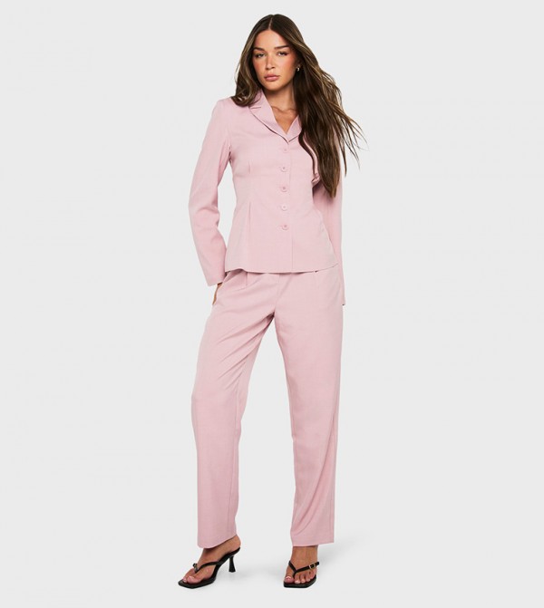High Waist Cigarette Fit Trousers