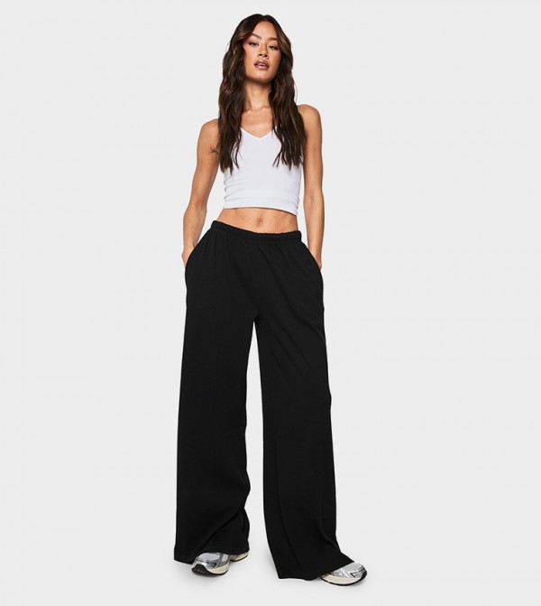 Tall Ribbed Straight Fit Trousers