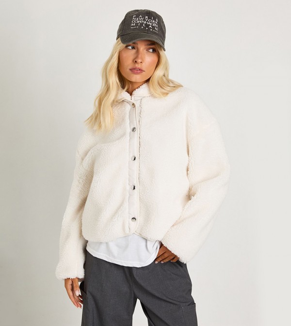 Teddy Button Up Jacket