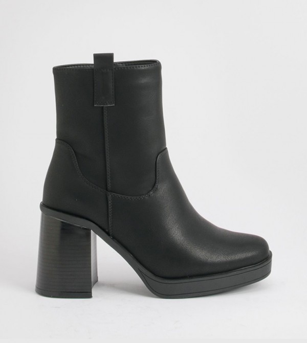 Block Heel Ankle Boots