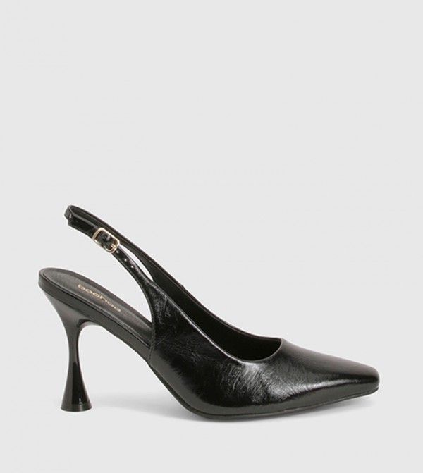 Flared Slingback Heel Pumps