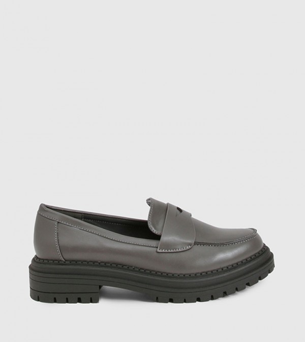 Chunky Strap Slip-On Loafers