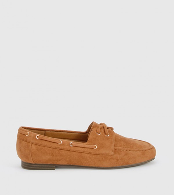 Solid Round Toe Loafers
