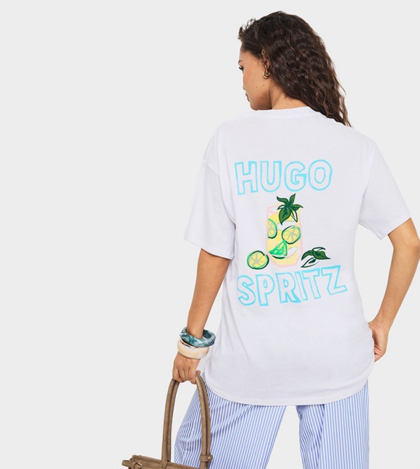 Hugo Spritz Printed Crew Neck T-Shirt