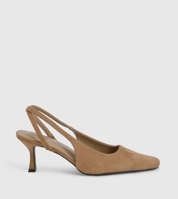 Kitten Heel Slingback Pumps