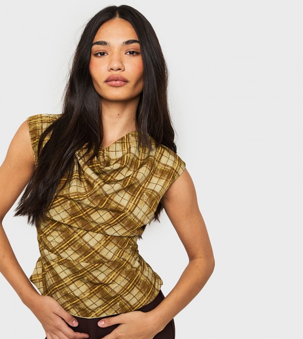 توب كاروهات بدون كم بطبعة 