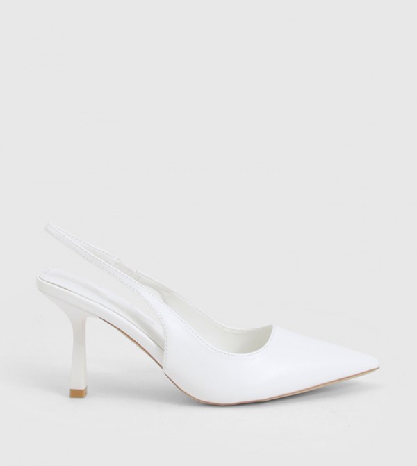 Pointed Toe Slingback Heel Pumps