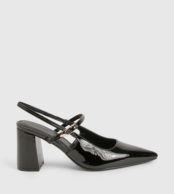 Block Heel Mary Jane Pumps