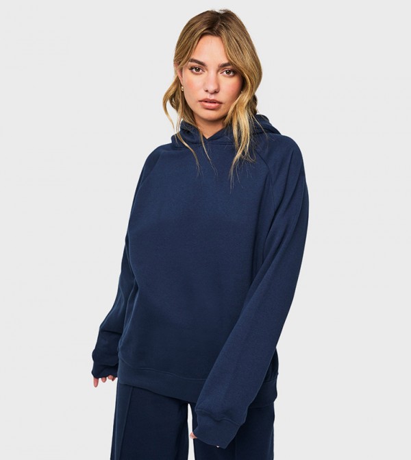 Raglan Seam Oversized Hoodie